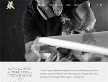 Tablet Screenshot of griffinsurfboards.com